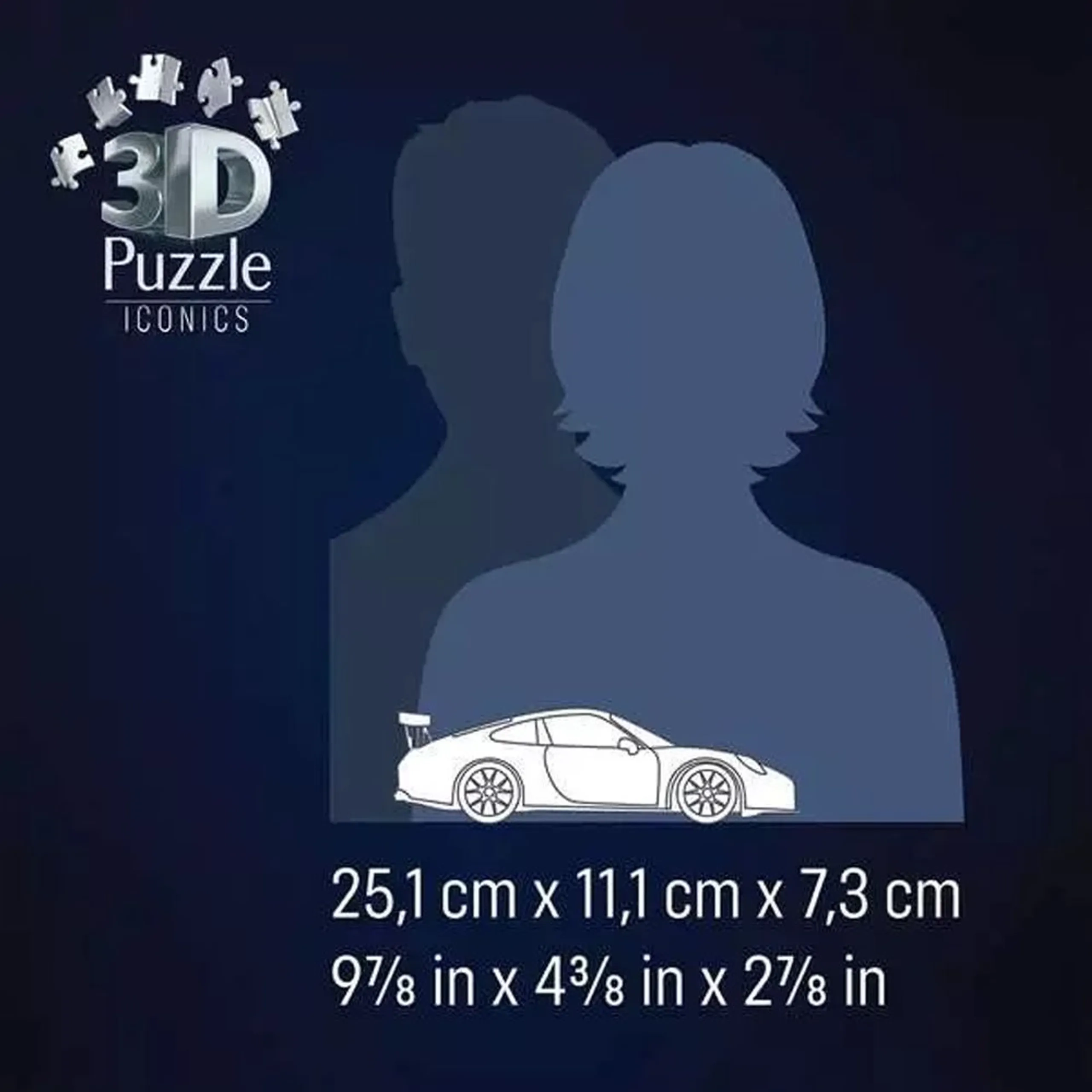 Porsche 911 GT3 3D Puzzle (622-12008039_8) - 154 pcs