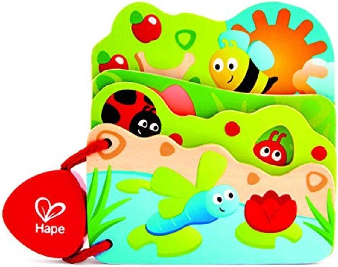 Hape Personalized Bug Wood Book - 10 months+