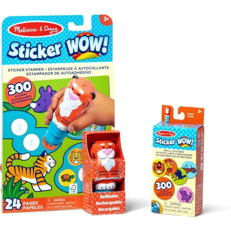 Sticker Wow! Stamper - Tiger + Mini Activity Pad - 24 pages