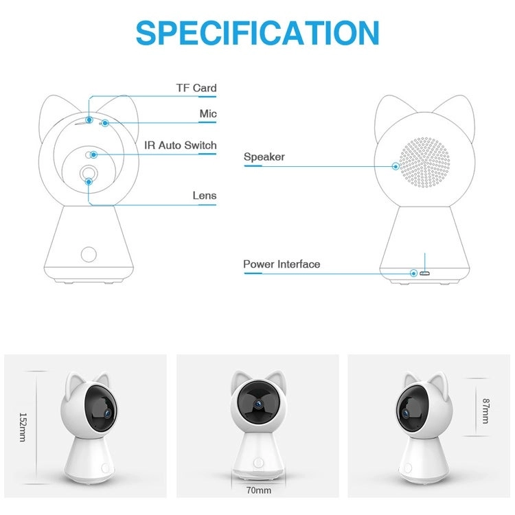 Mini HD Home Security Camera 1080P