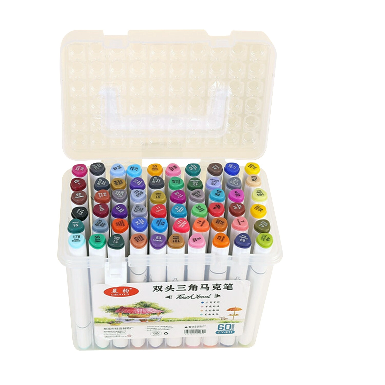 AMM Technology 60 Colors Markers - Dual Tip