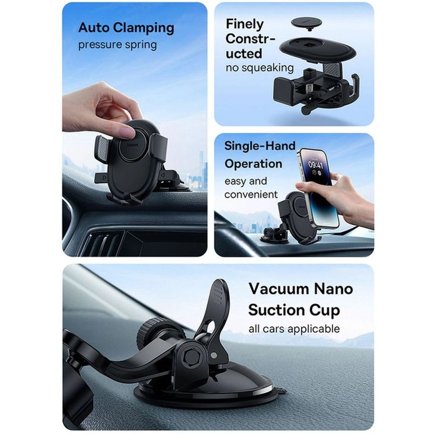 UltraControl Lite - Car Mount Holder Black