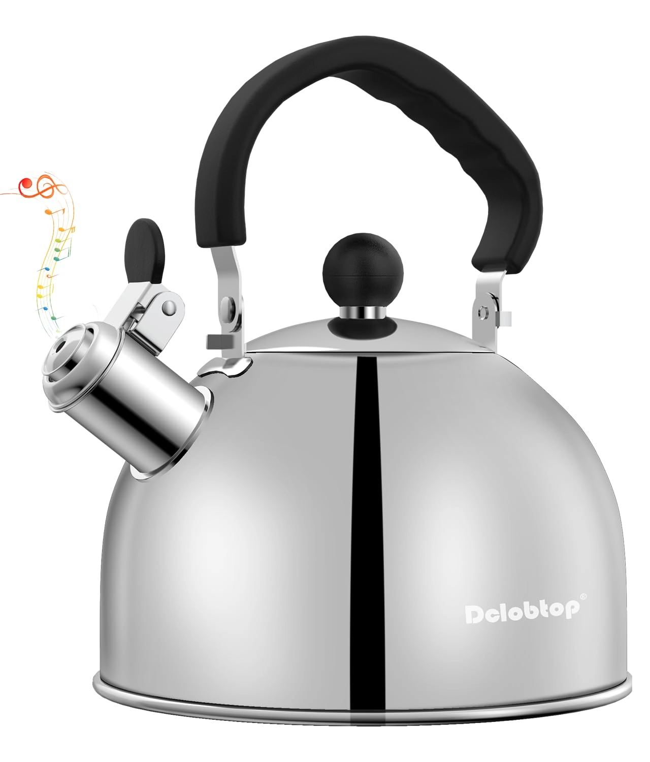 DclobTop Store Tea Kettle - Stainless Steel, Bakelite 2 Quarts