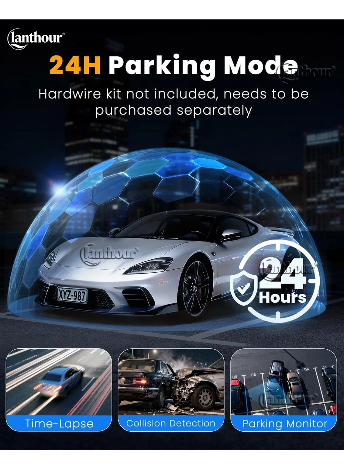 Dash Cam - 4K 3×1080P