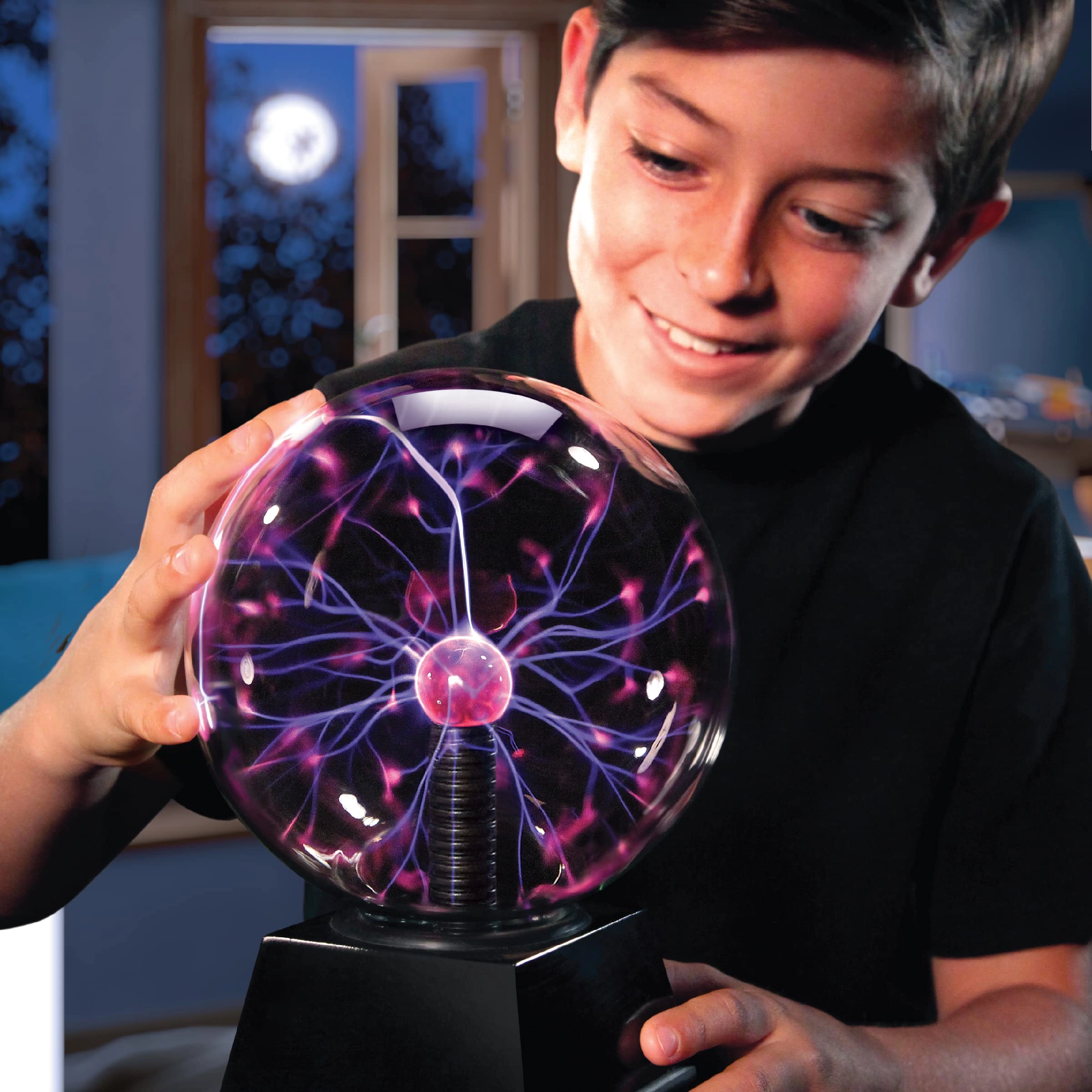 Plasma Globe - Touch & Sound Sensitive White
