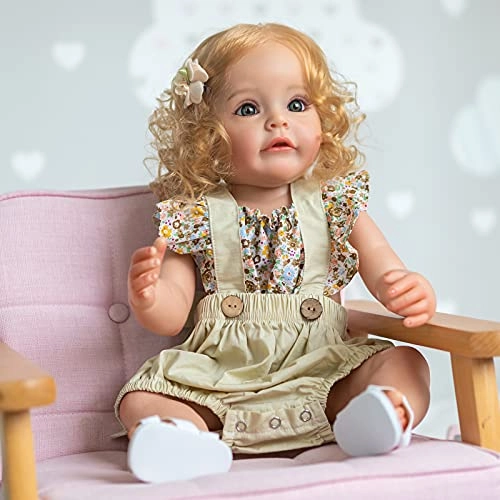 Princess Sue-Sue Reborn Baby Doll - 55 cm Silicone Hand-rooted Hair