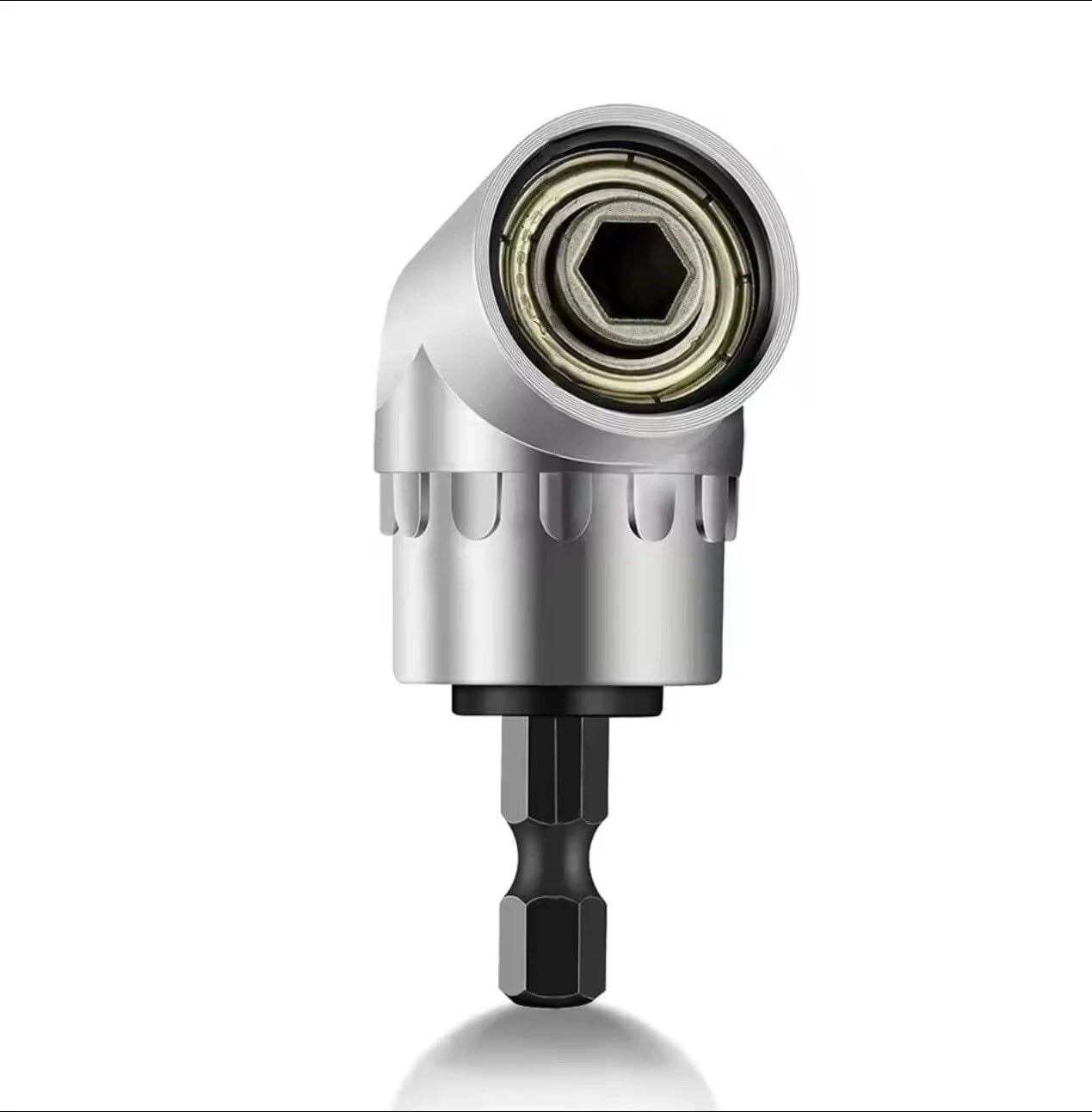 105°1/4 Inch Right Angle Drill Adapter - Long and Short Extension chromium-vanadium alloy steel