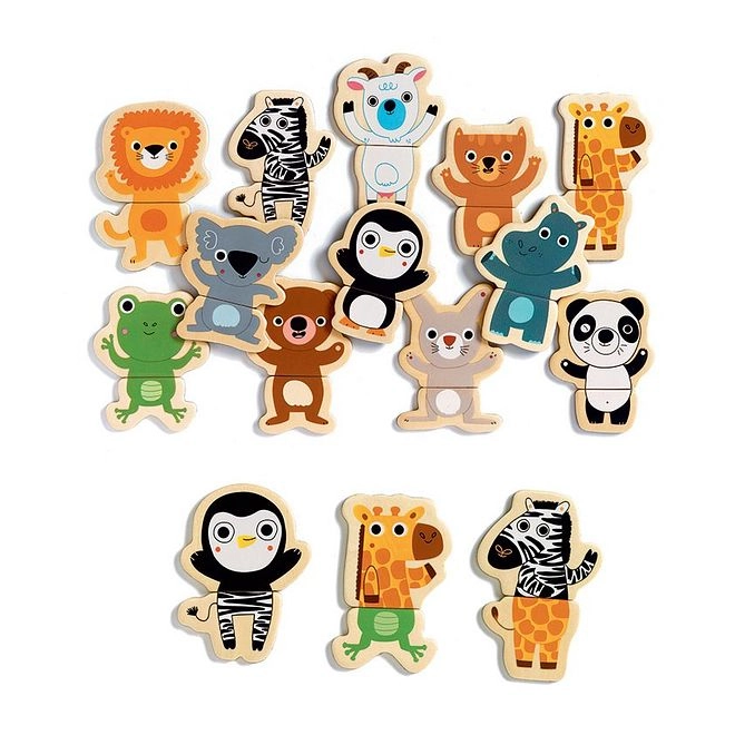Jungle Wooden Magnets - 2+ 24 pieces