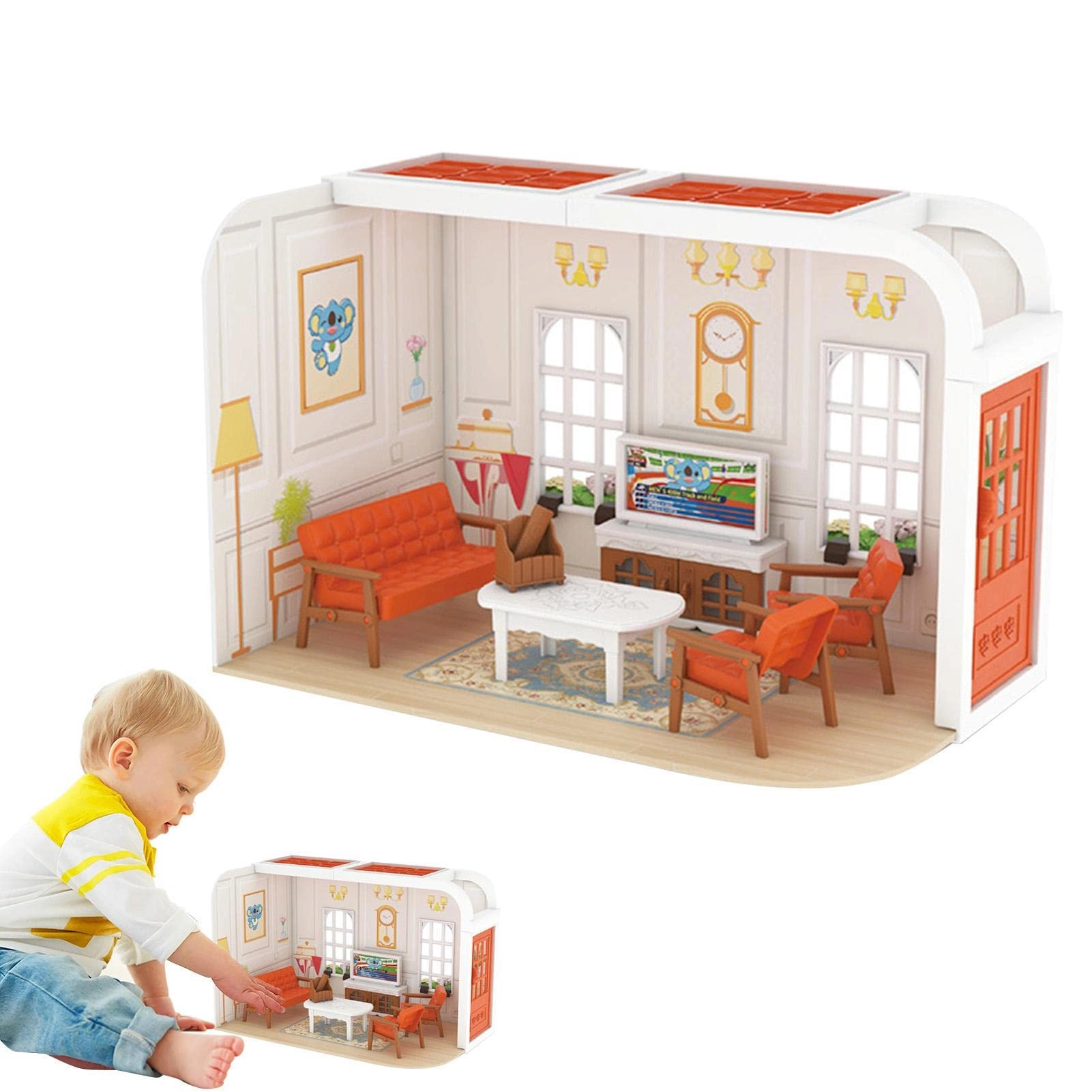 Miniature Dollhouse Kit - Children House 1:32