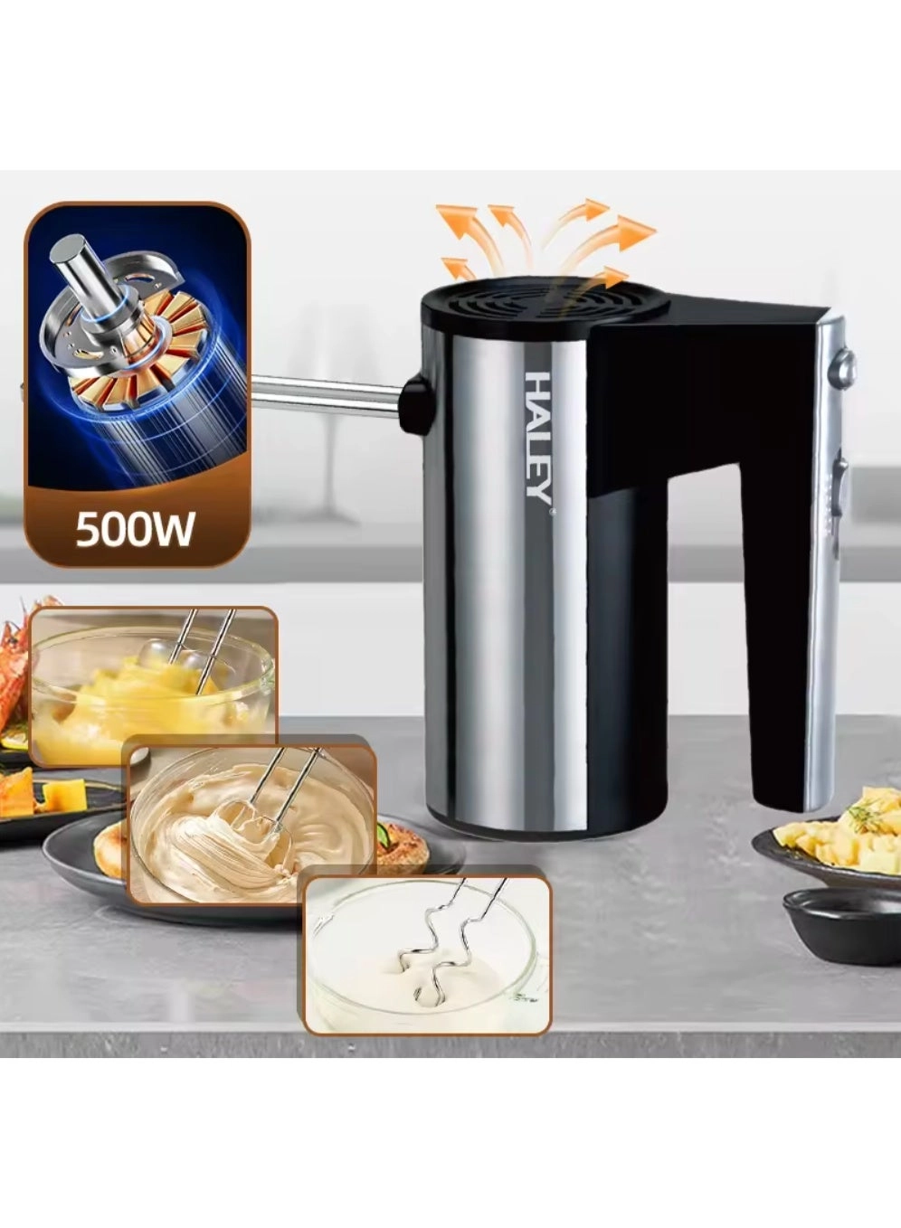 Mini Electric Hand Mixer - 500W