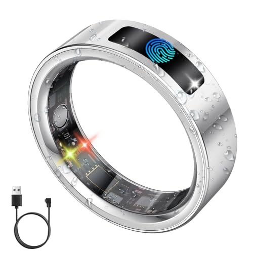 uaue Smart Ring - Fitness Tracker Heart Rate IP68 Waterproof