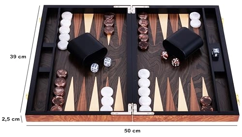 Backgammon - 15-inch Rosewood