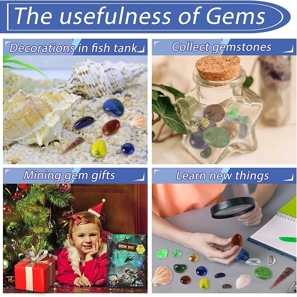 Gem Dig Kit - 17pcs Suitable for 6 years & above