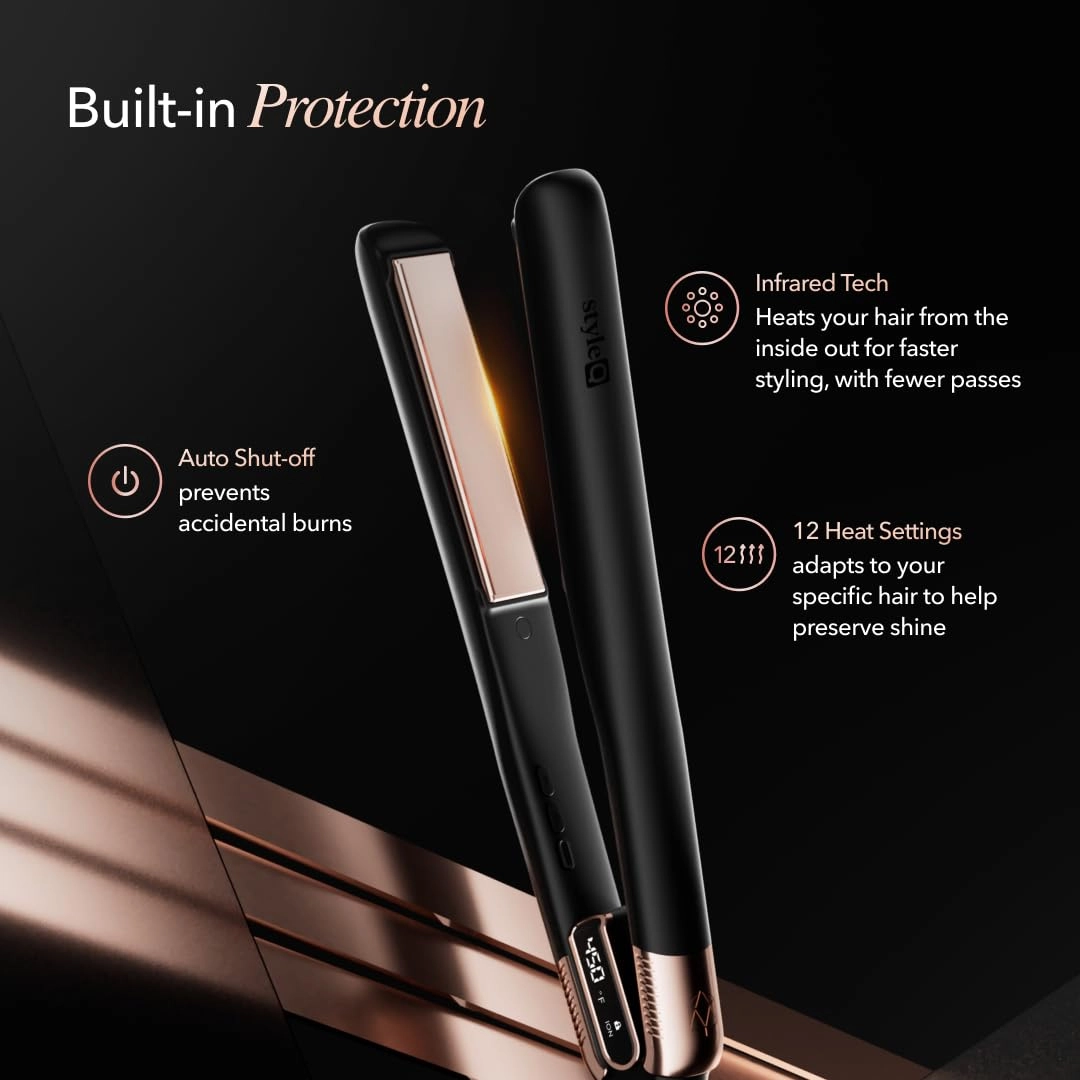 StyleQ - Flat Iron 12 Heat Settings Infrared