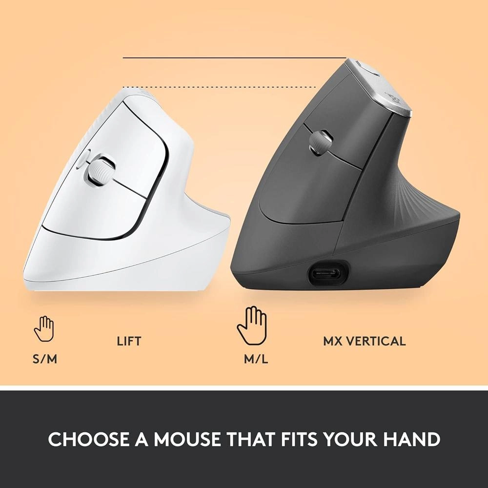 Lift Vertical Ergonomic Mouse - Wireless