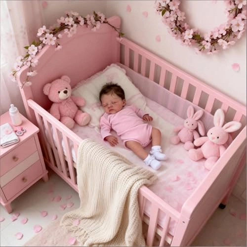 Reborn Baby Doll - 19 Inch Soft Cloth Body Sleeping Ages 3+