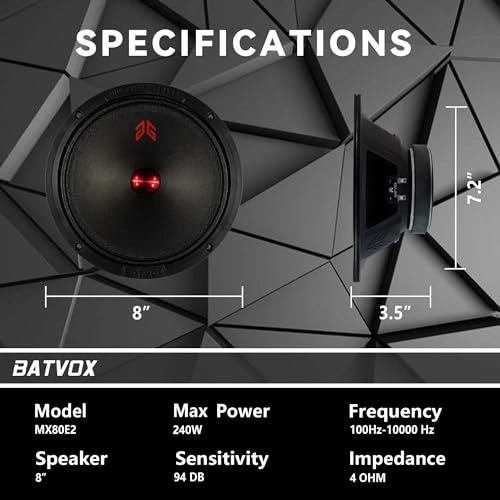 MX80P1 - 8 Inch Midrange