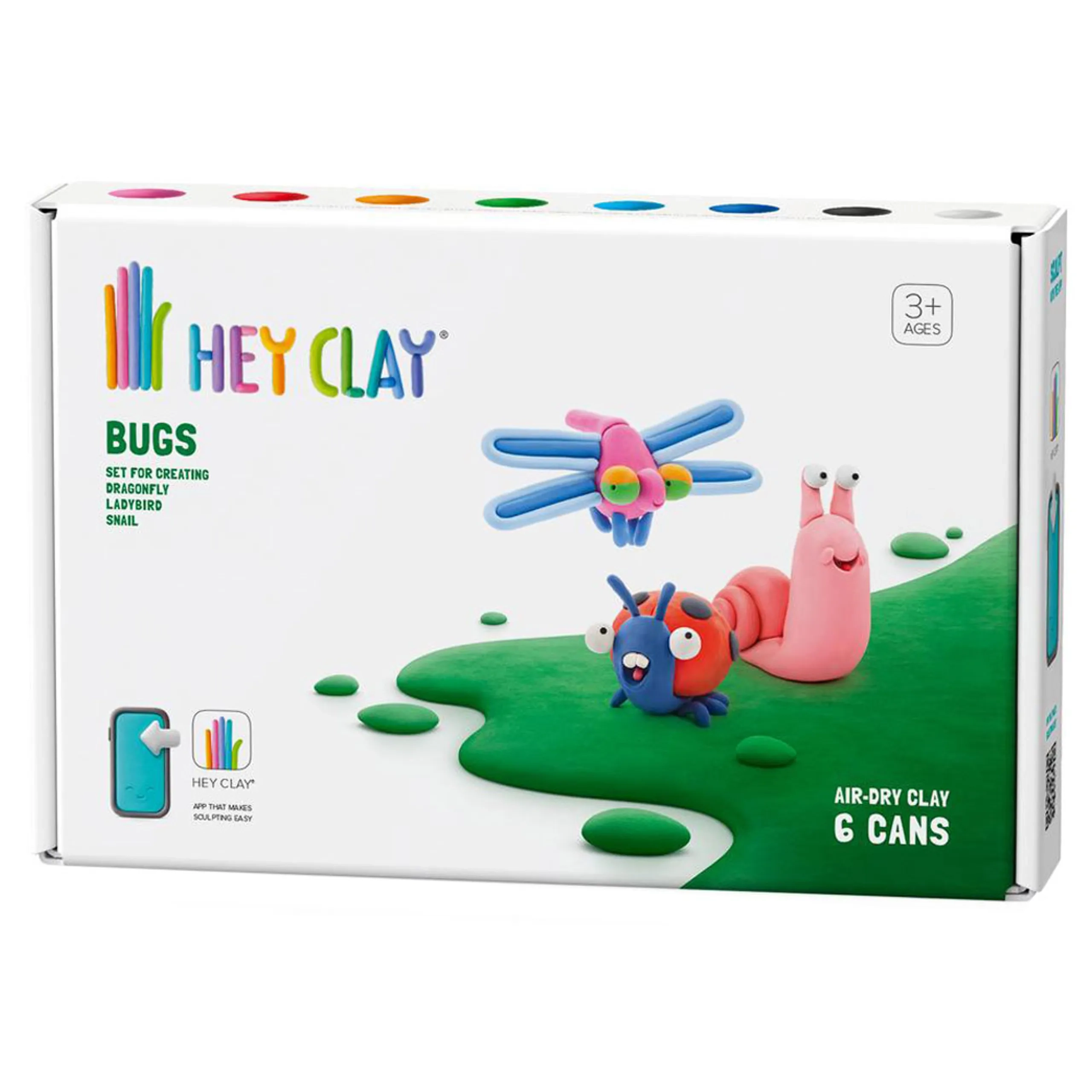 HEY CLAY DIY Bugs - Clay 6pcs.