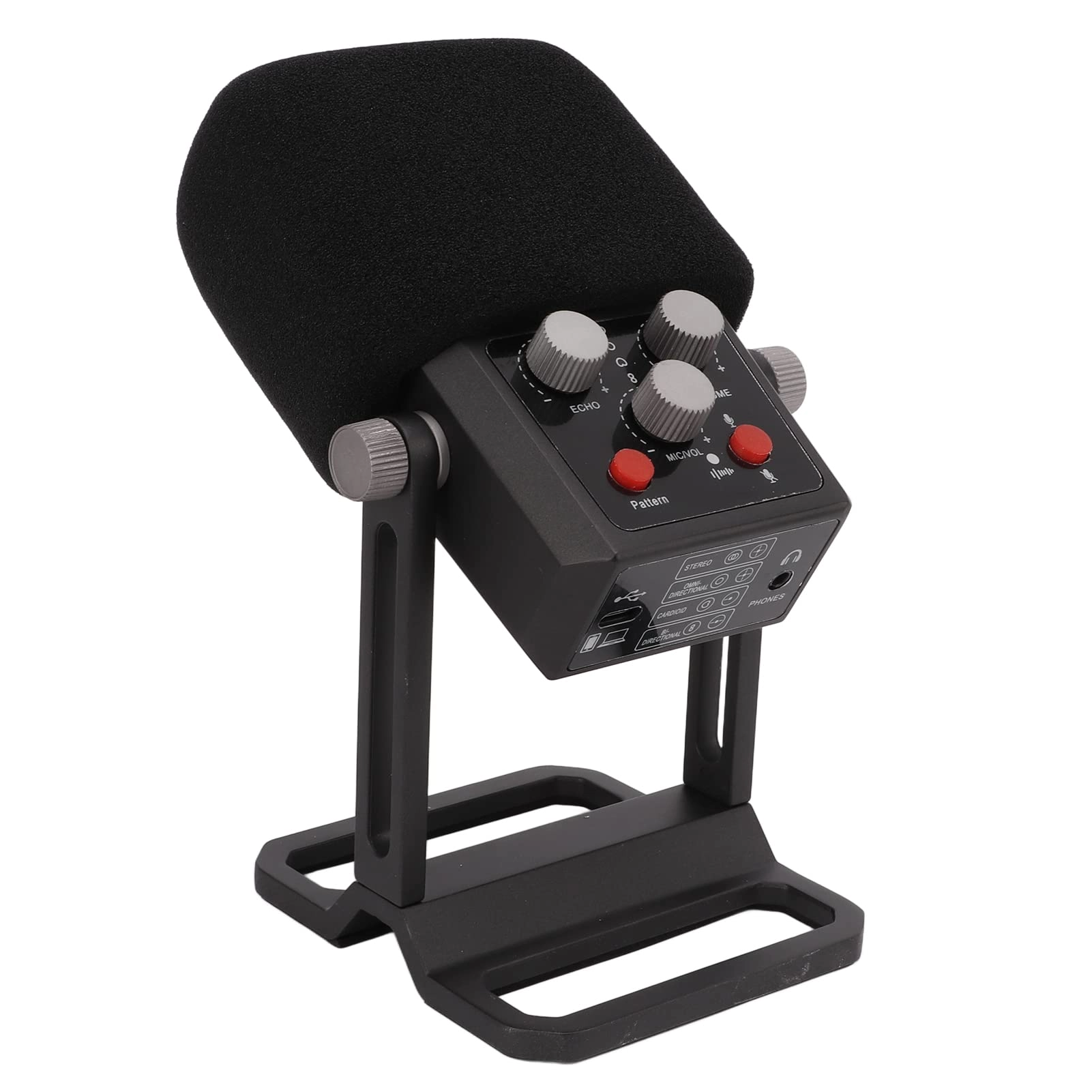 SUBKANSH Condenser Microphone USB Microphone - Free Angle Control RGB Lighting Effects