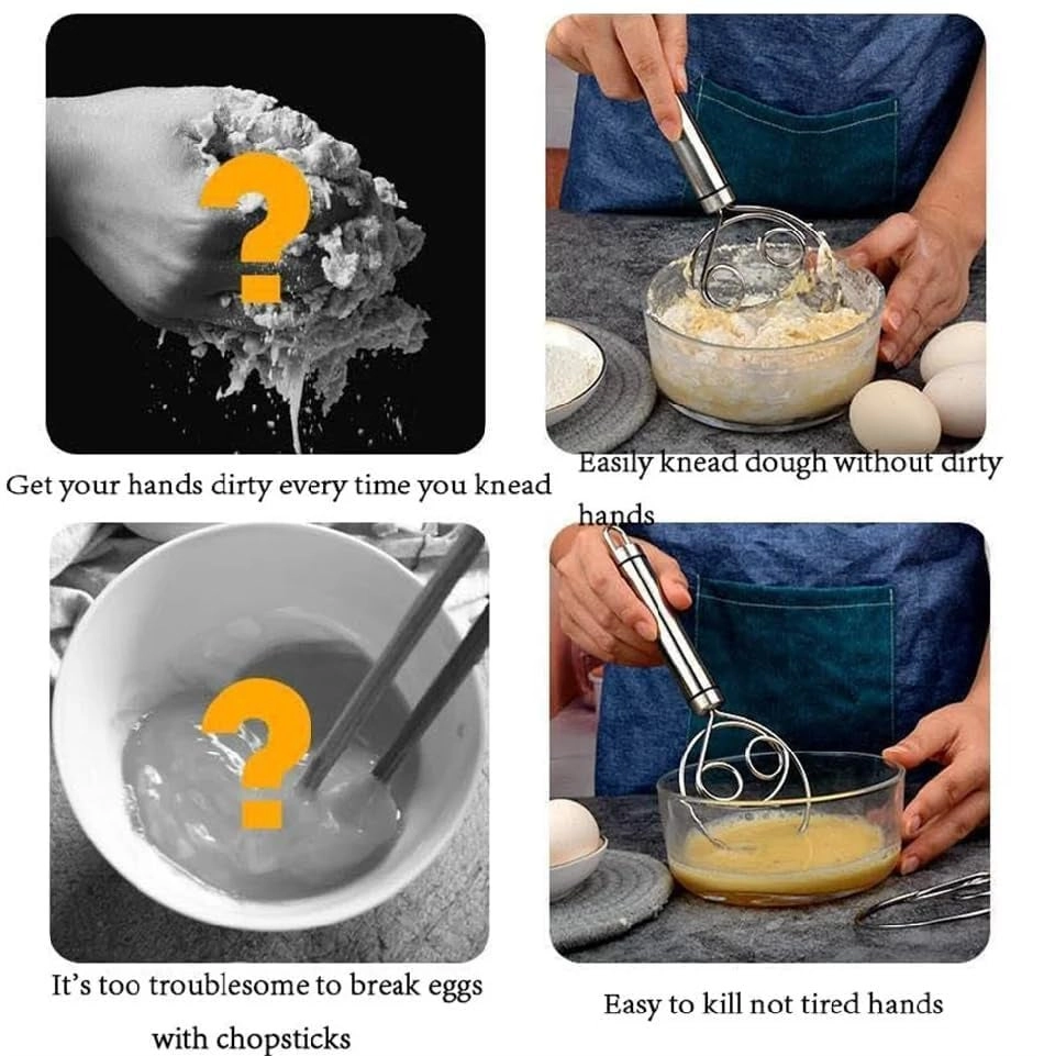 Dough Mixer - Stainless Steel Hanging Hole