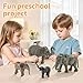 Safari Elephant Animals Figurines - Elephant 4PCS