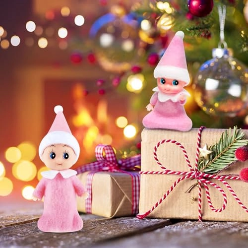 Christmas Elf Doll - Mini Pink