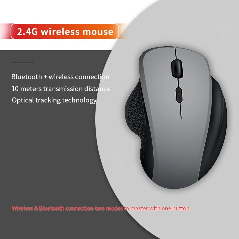 Vertical Ergonomic Mouse - Bluetooth & Wireless Dual Modes
