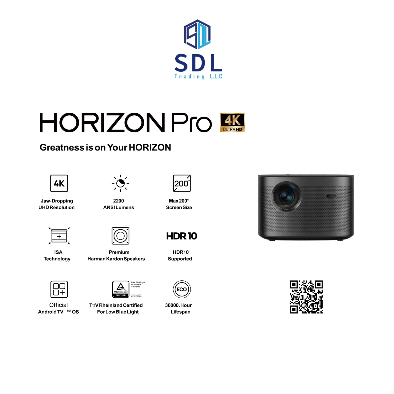 Horizon Pro 2200 ANSI Lumens