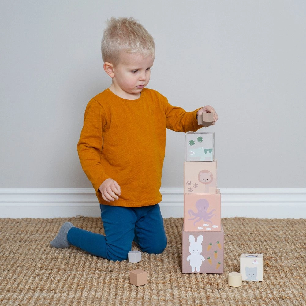 Nature Stacking And Sorting Cubes - 10 pieces