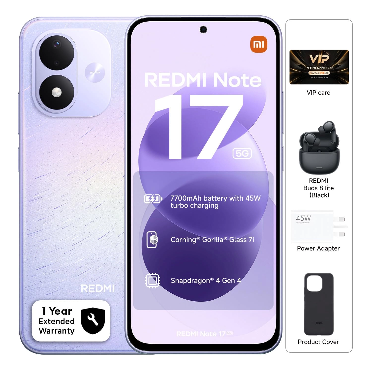 Note 17 6GB 256GB + REDMI Buds 8 Lite