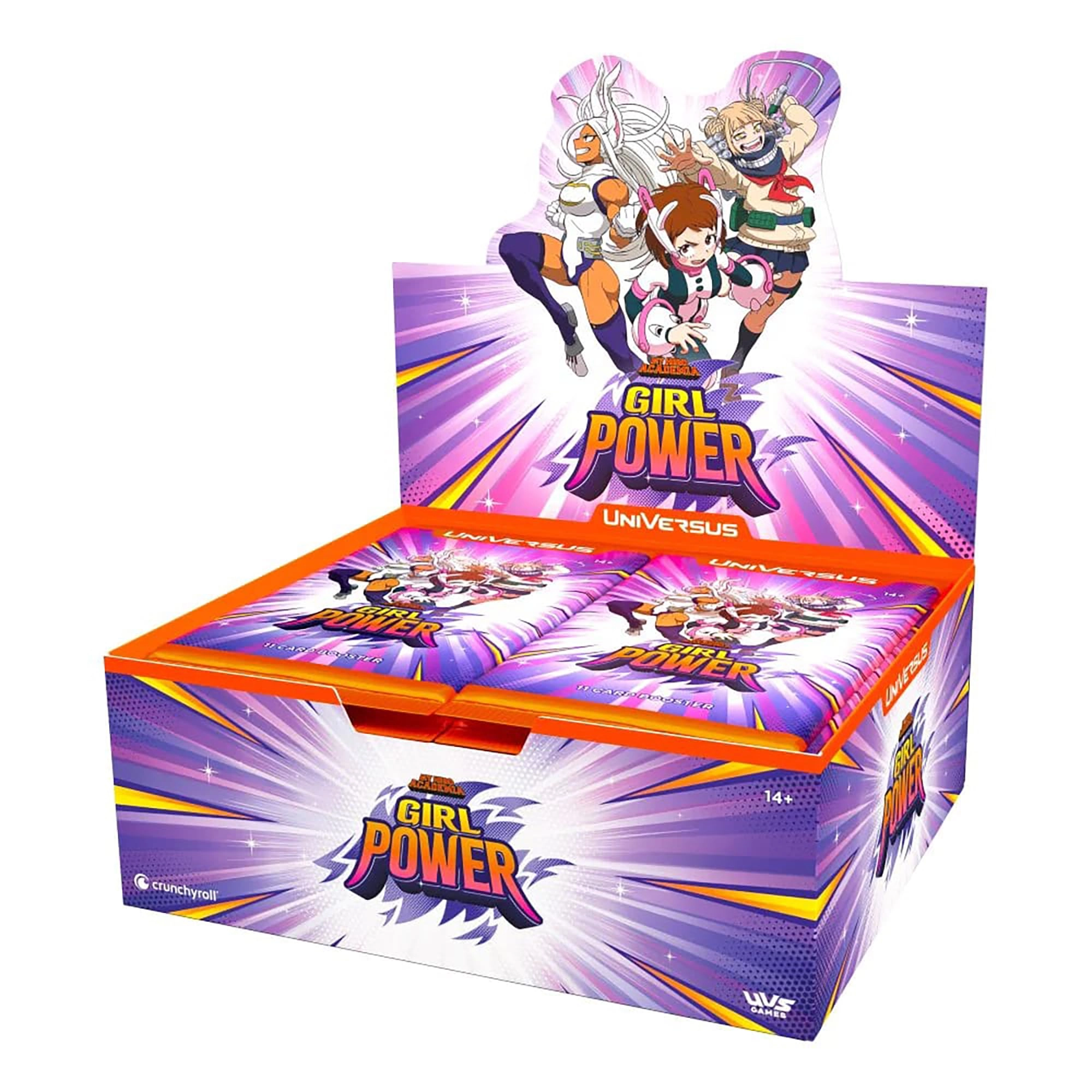 UniVersus My Hero Academia: Girl Power - Booster Display 24 Booster Packs (11 Cards Ea)