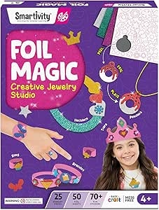 Smartivity Foil Magic - Jewelry Making Kit 12 vibrant foil sticker sheets