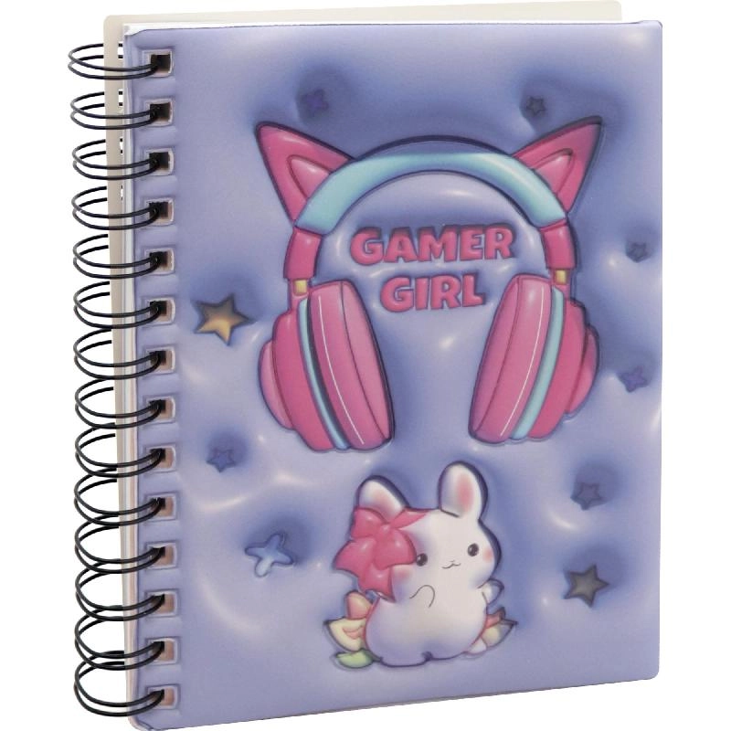 Notebook 19 X 26 cm Spiral - Grid 100 Sheets
