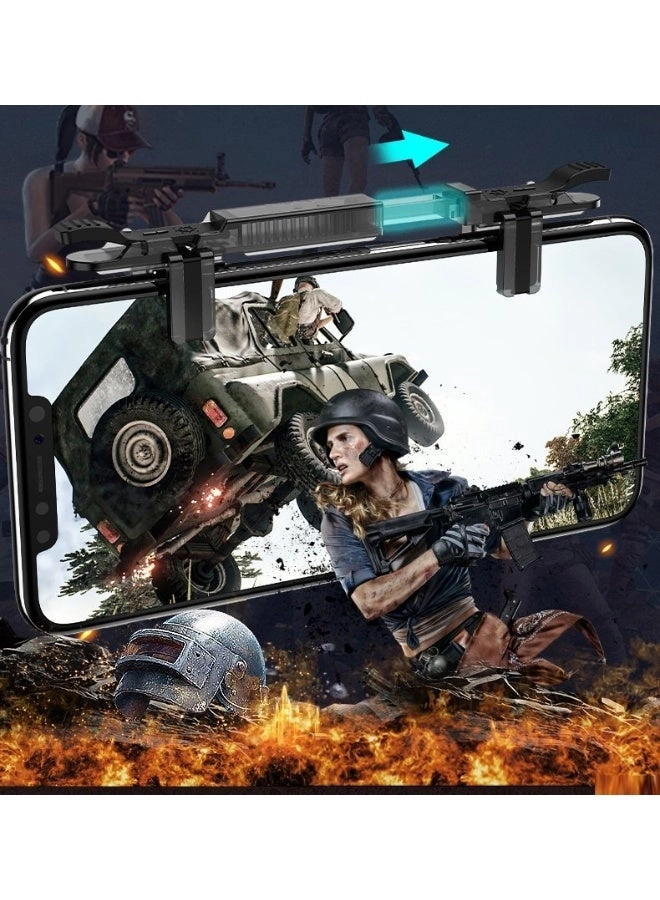 Mobile Cooling Fan - USB Powered RGB + Retractable Shooting Game Controller - Sensitive Triggers Adjustable