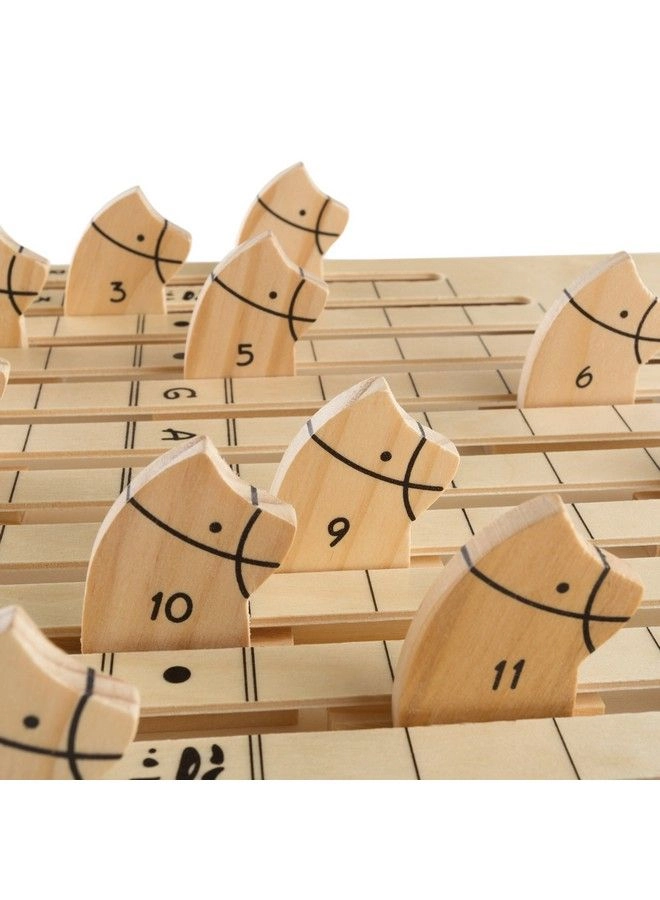 Wooden Horse Race - Dice Cards Chips