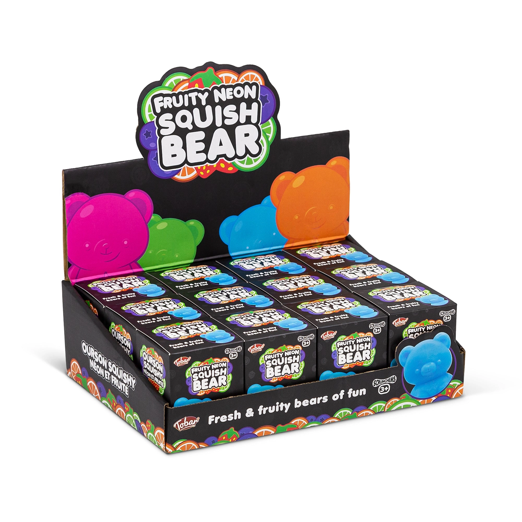 BORDERS Squish Bear Fruity Neon 7 cm