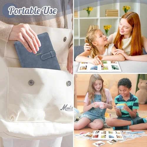 3.5x2.3" 256 Pockets PU Leather Photo Album