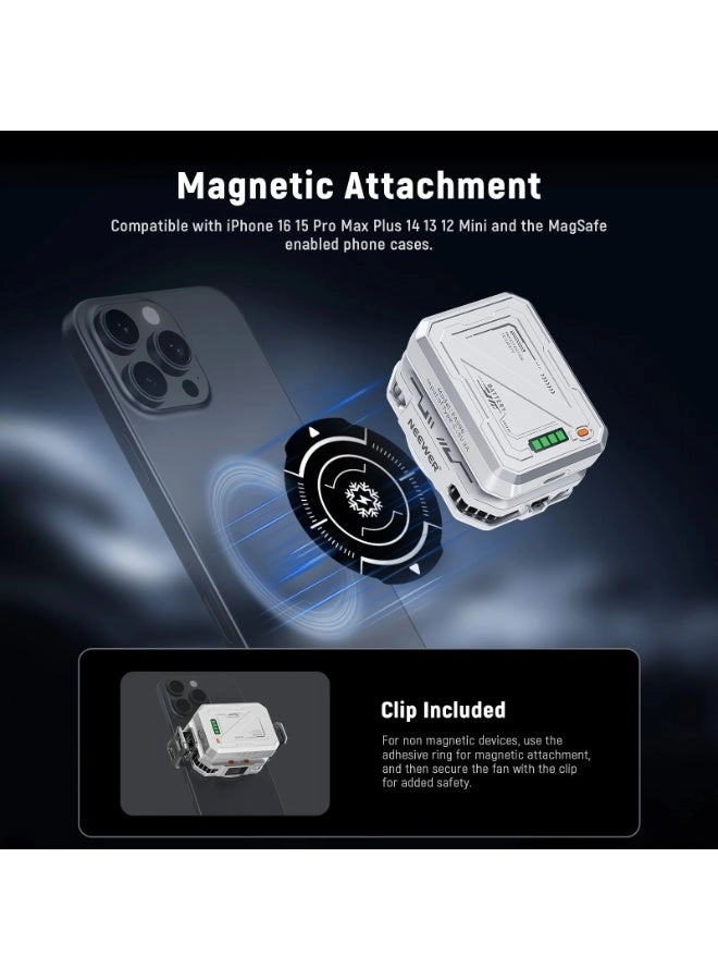 PA096 - Magnetic Phone Cooler 5000mAh for iPhone 16/15 Pro Max