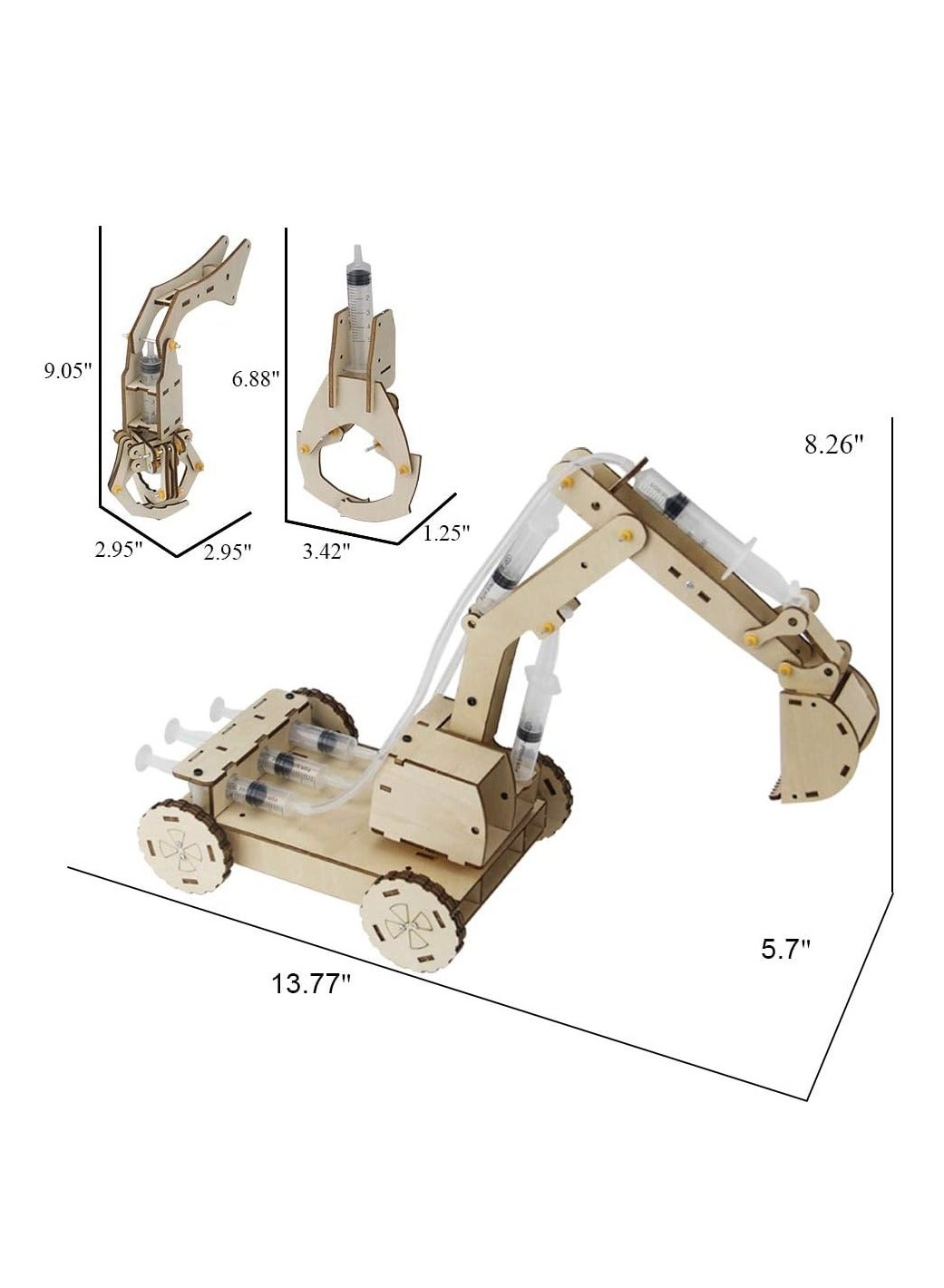 Wooden Excavator - 106 pcs