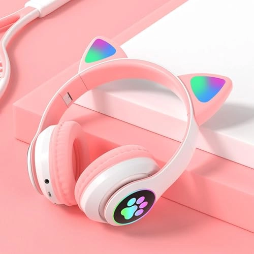 Kids Cat Ear Bluetooth Headphones Wireless Headphone