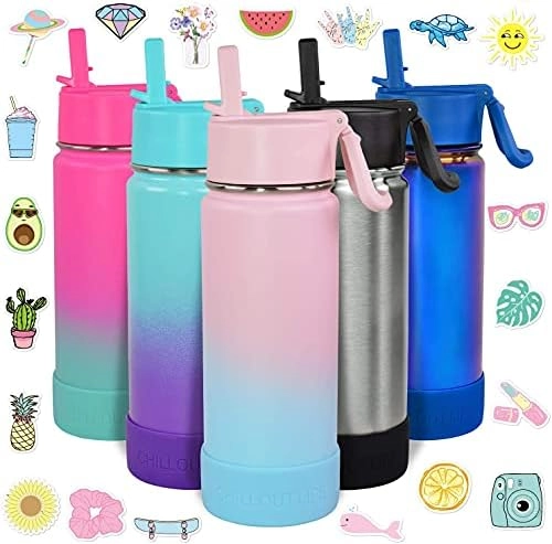 CHILLOUT LIFE Kids Insulated Water Bottle - 17 oz