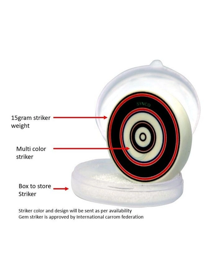 Carrom Coins + Striker