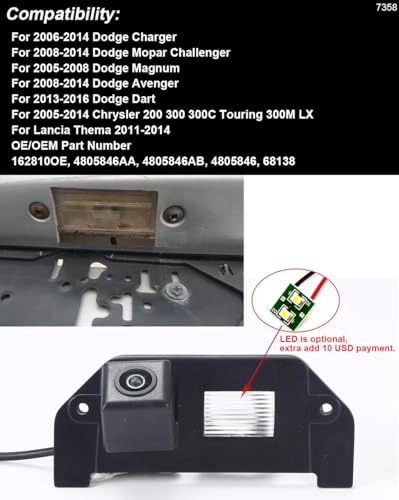 Rear View Camera - Night vision AV Cable 628 x 586 pixels