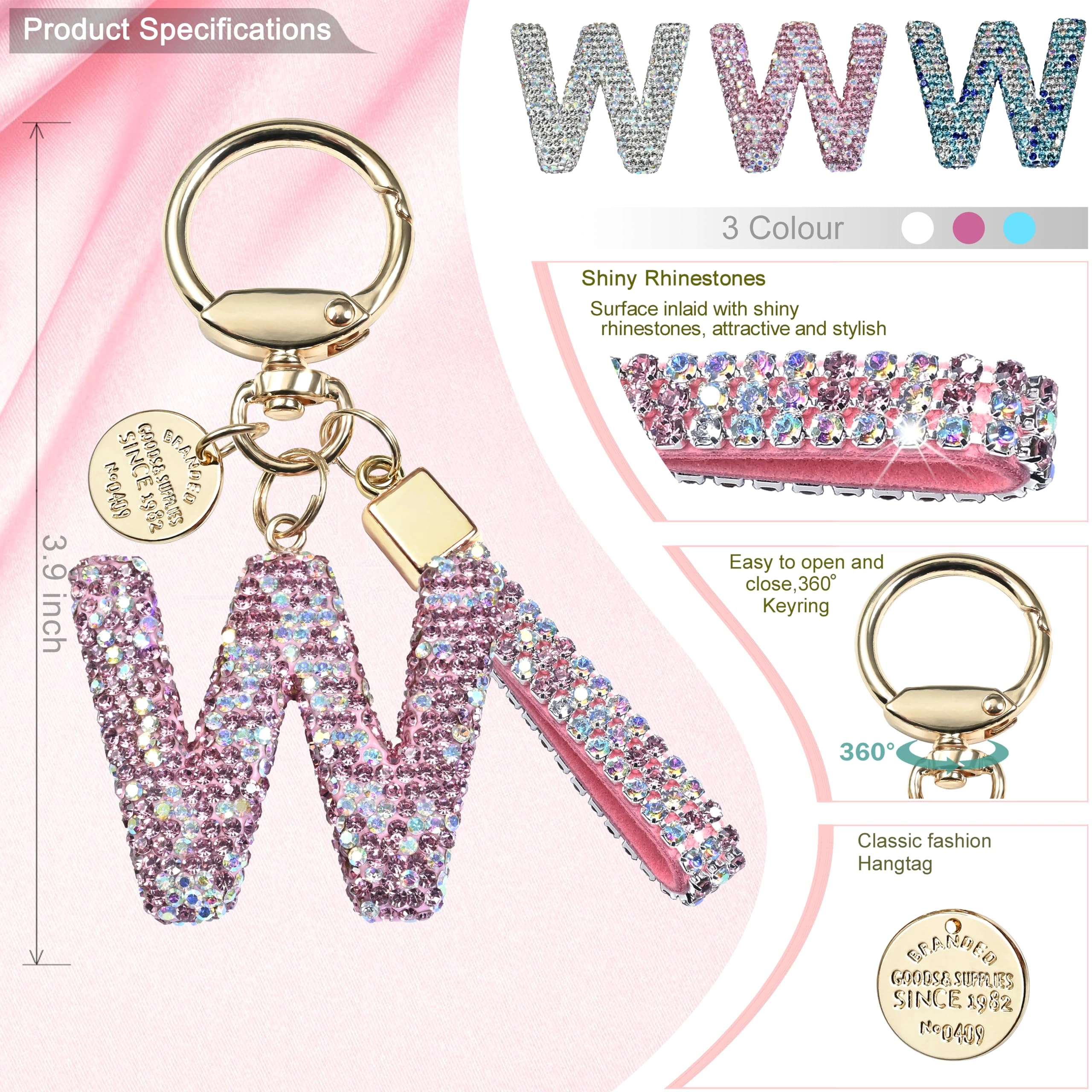 Initial Letter Keychain - Letter