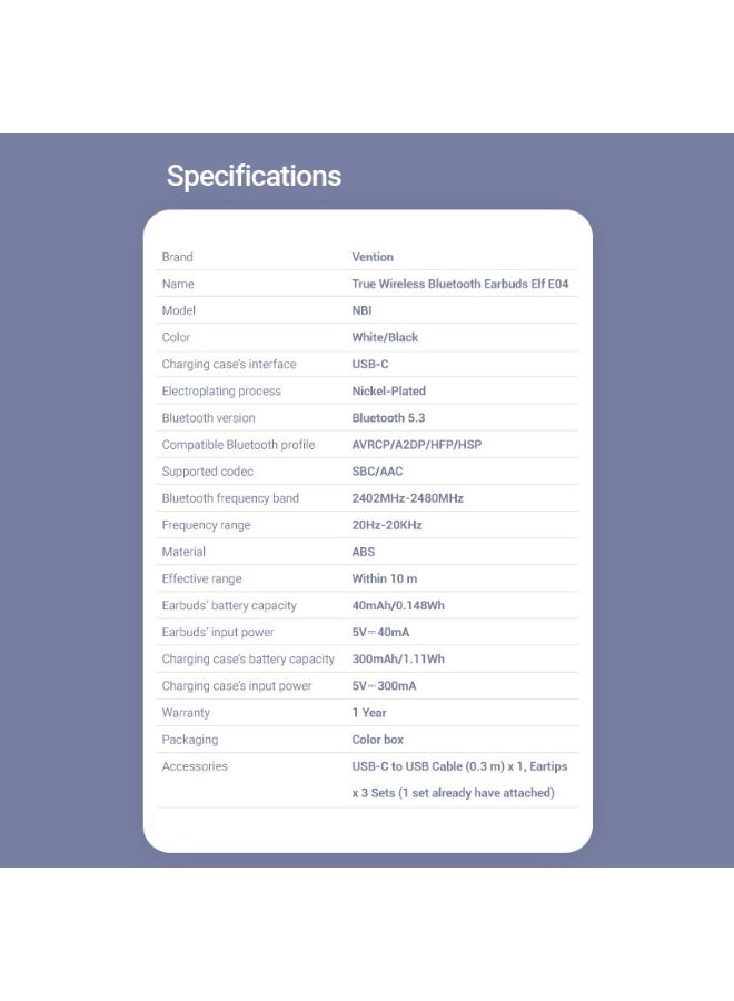 Elf Earbuds E04 Wireless Earbud