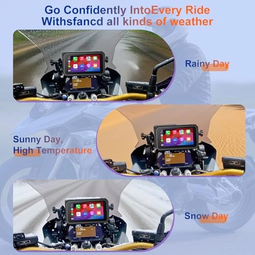 6 Motorcycle CarPlay GPS Navigation - 6 inch