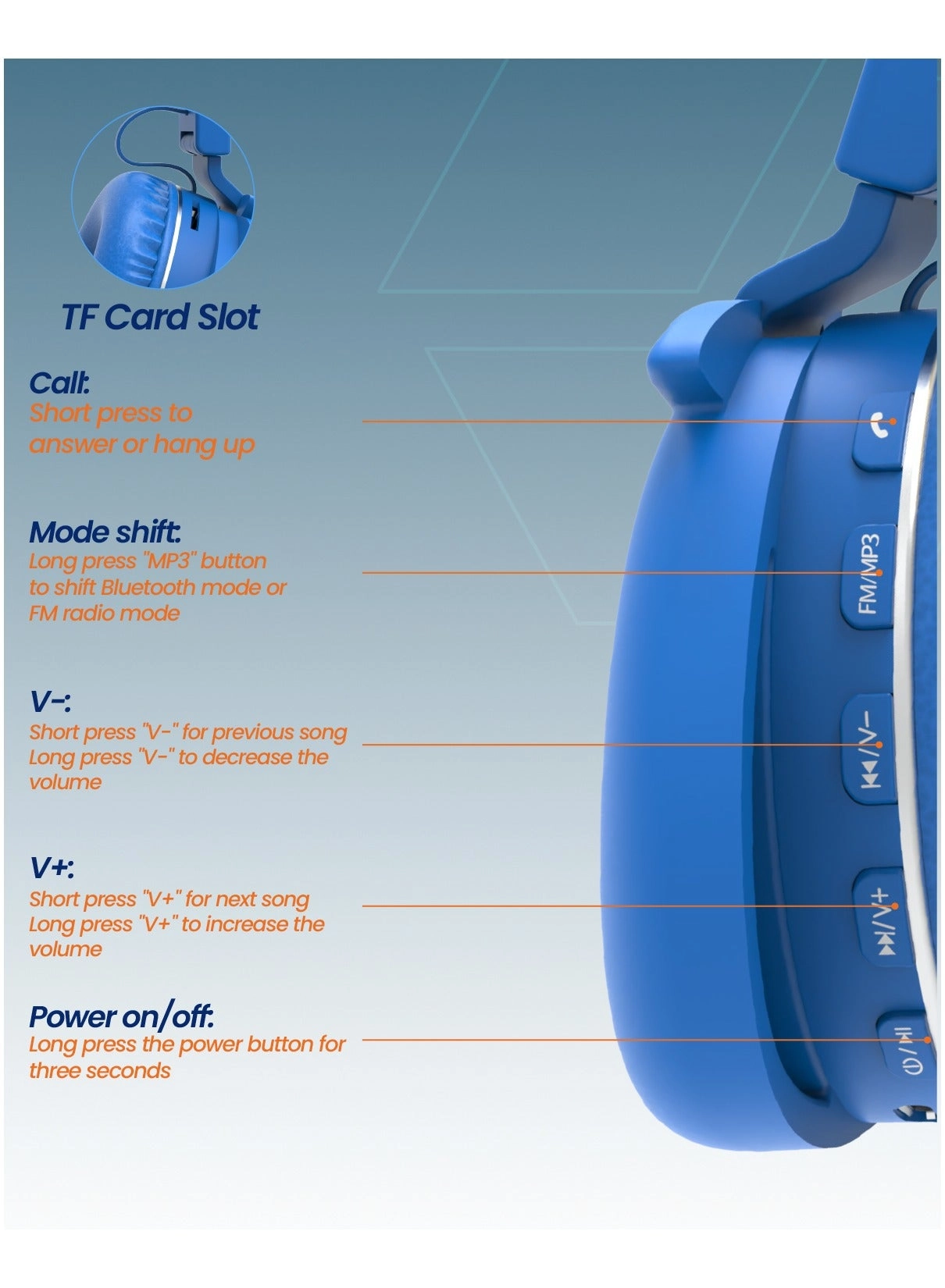MX-WH012 Wireless Headphone