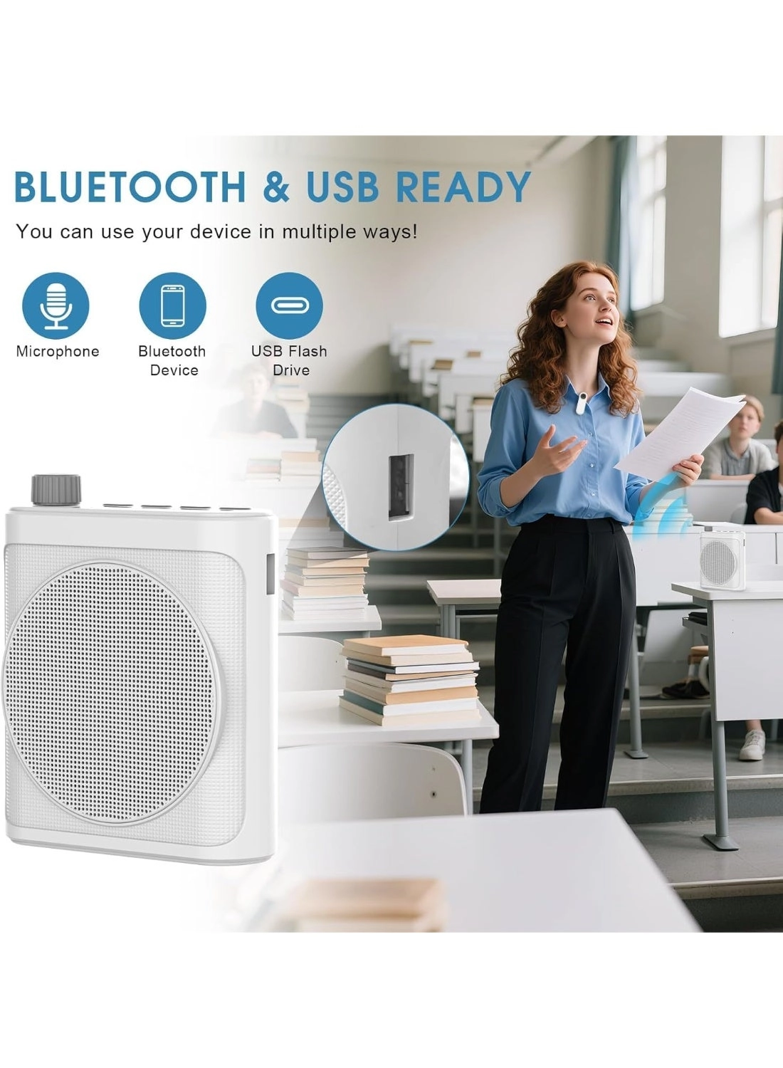 Voice Amplifier - 2 Lav Mic