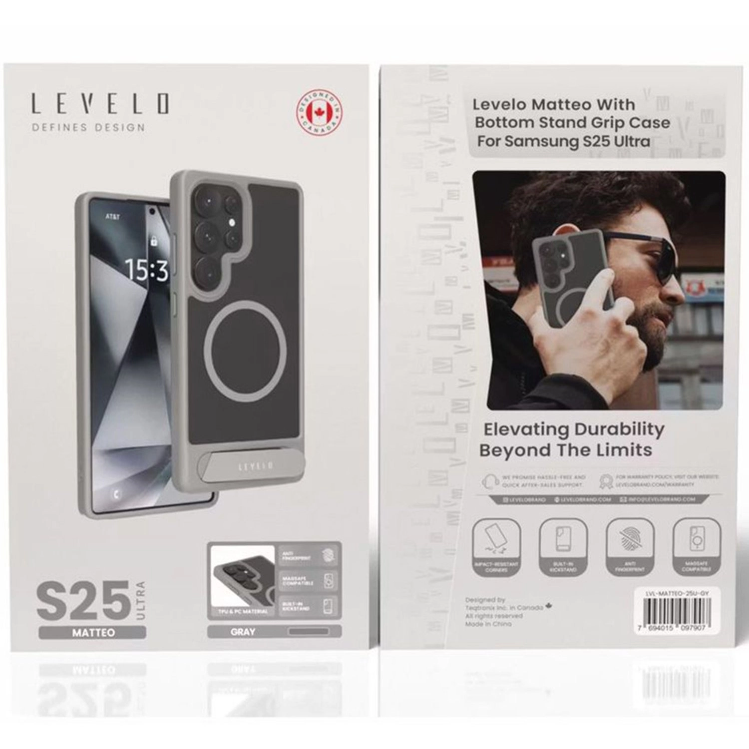 Matteo Grip Case with MagSafe for Samsung Galaxy S25 Ultra