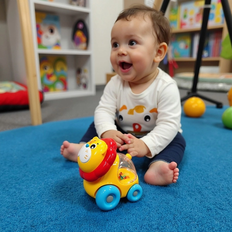 Rattle Racer Roary Lion - Suitable for 9 months & above ABS, PE, Iron 1